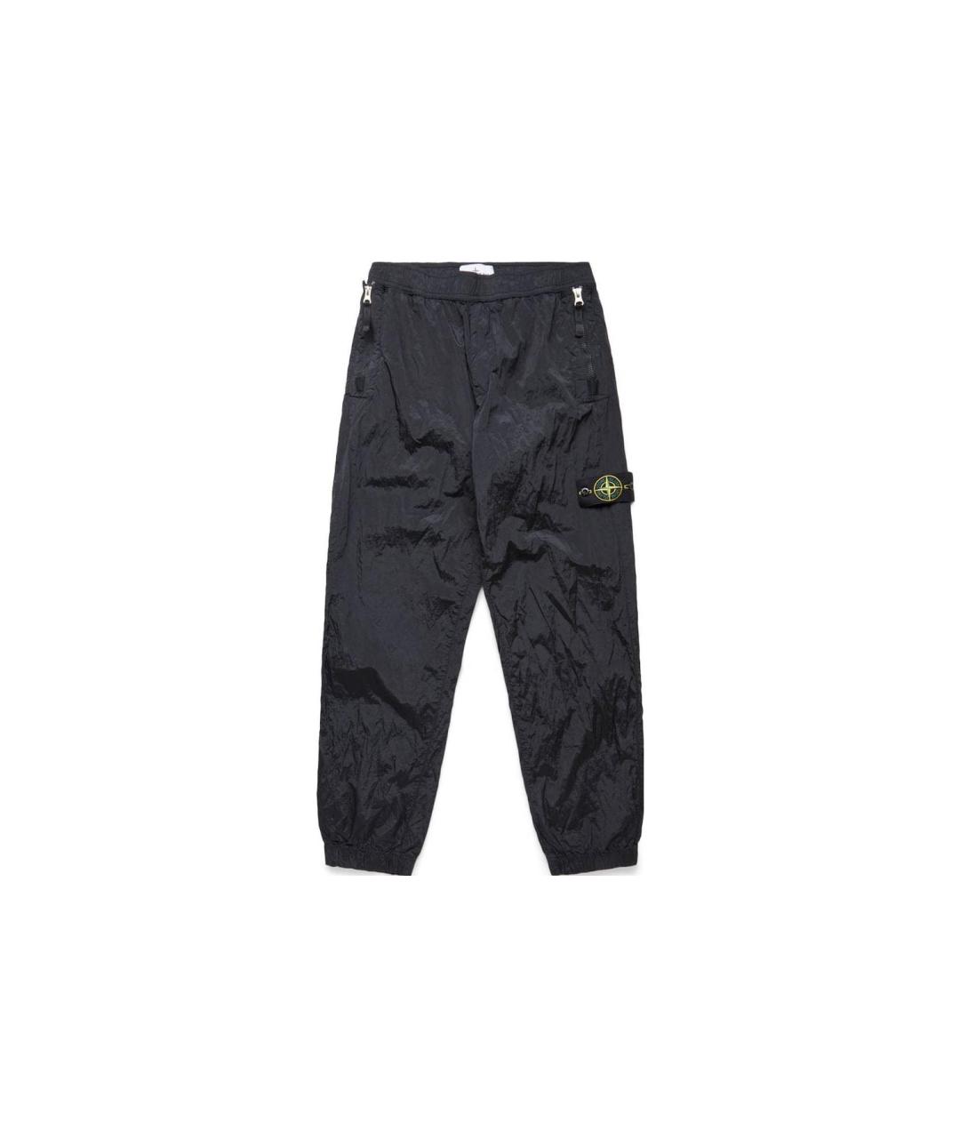 STONE ISLAND Черные повседневные брюки, фото 4