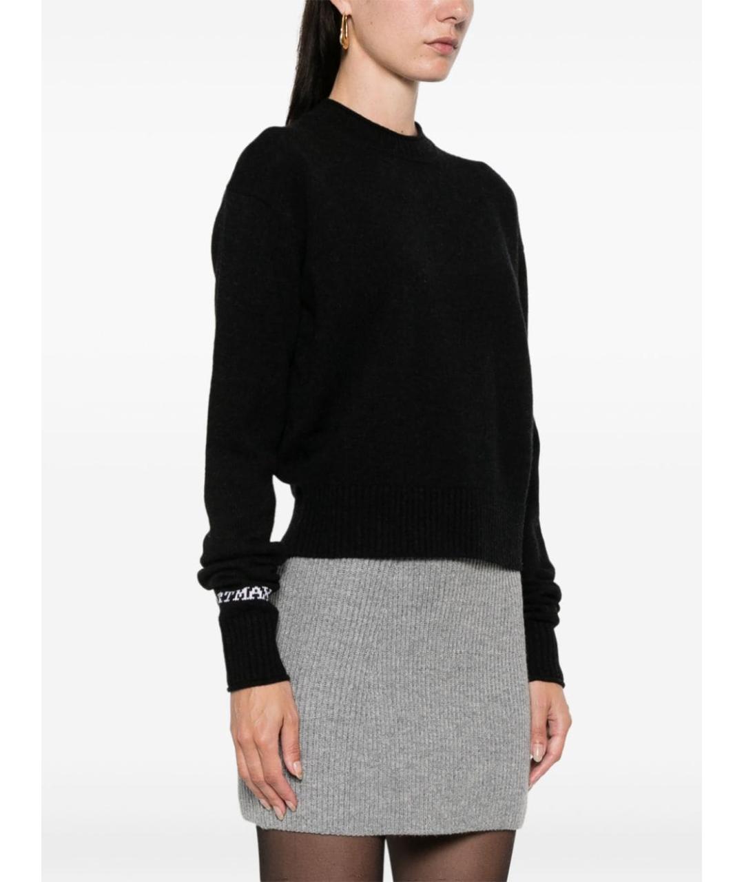 SPORTMAX Черный кашемировый джемпер / свитер, фото 4