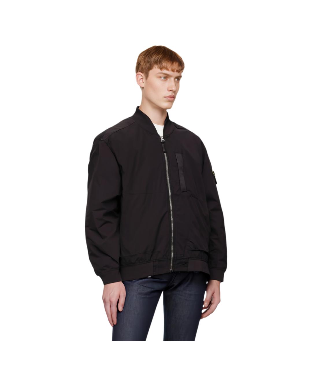 STONE ISLAND Черная куртка, фото 3