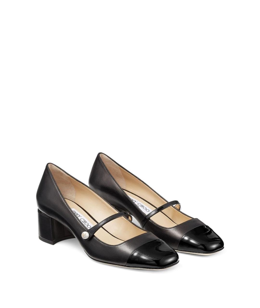 JIMMY CHOO Черные кожаные туфли, фото 6