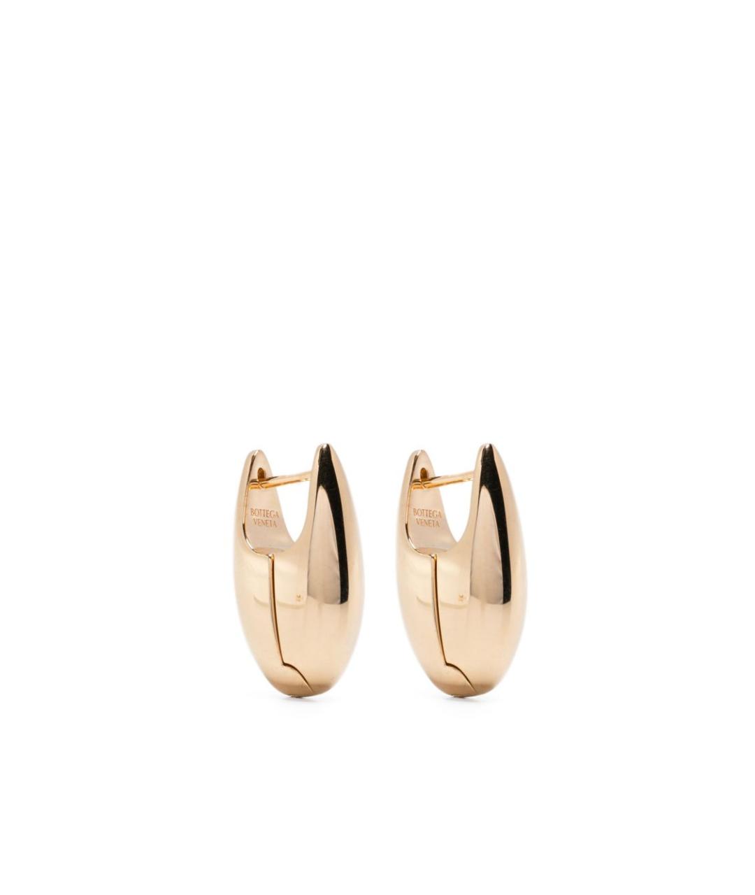 BOTTEGA VENETA Золотые металлические серьги, фото 1