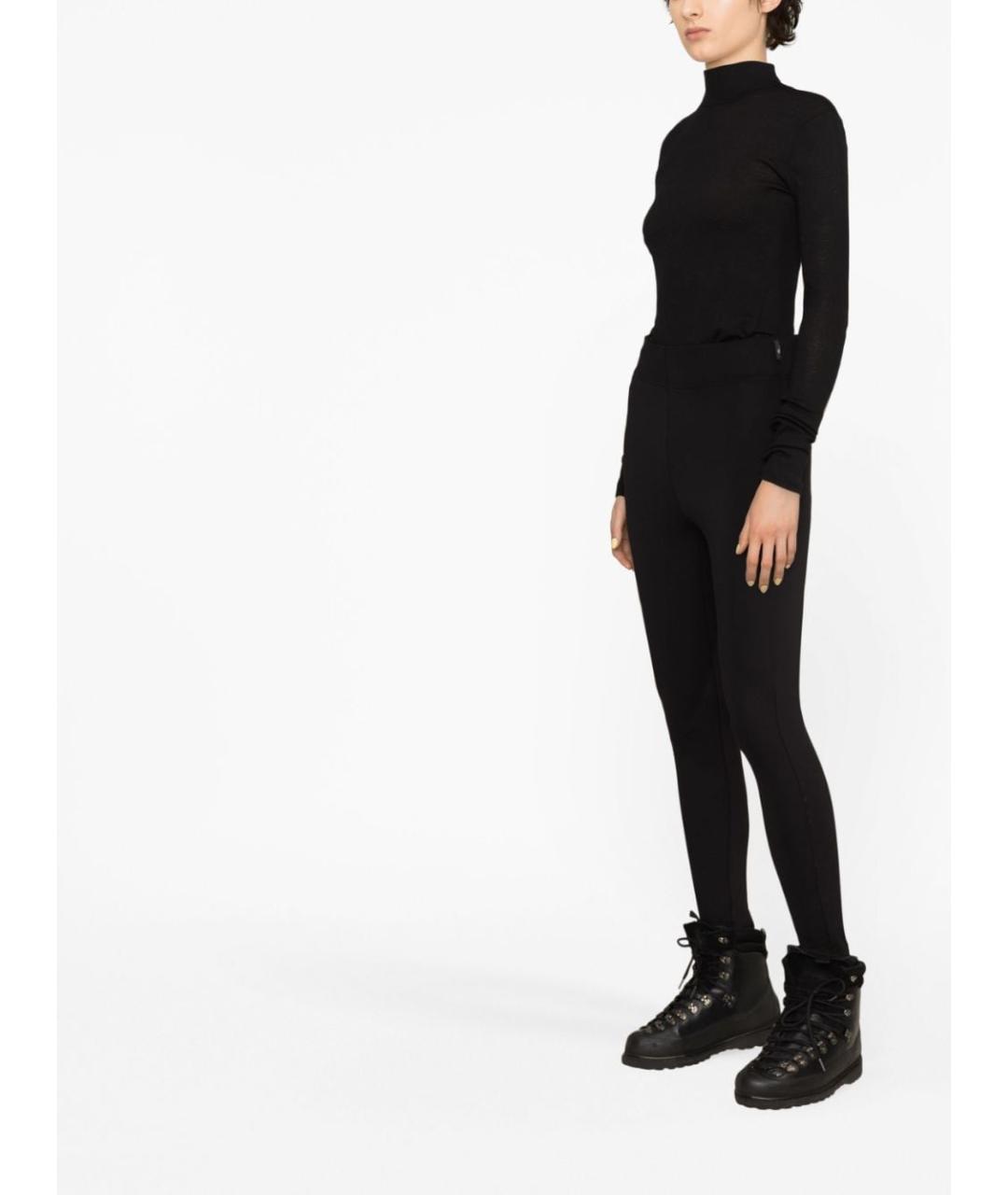 MONCLER GRENOBLE Черные прямые брюки, фото 3