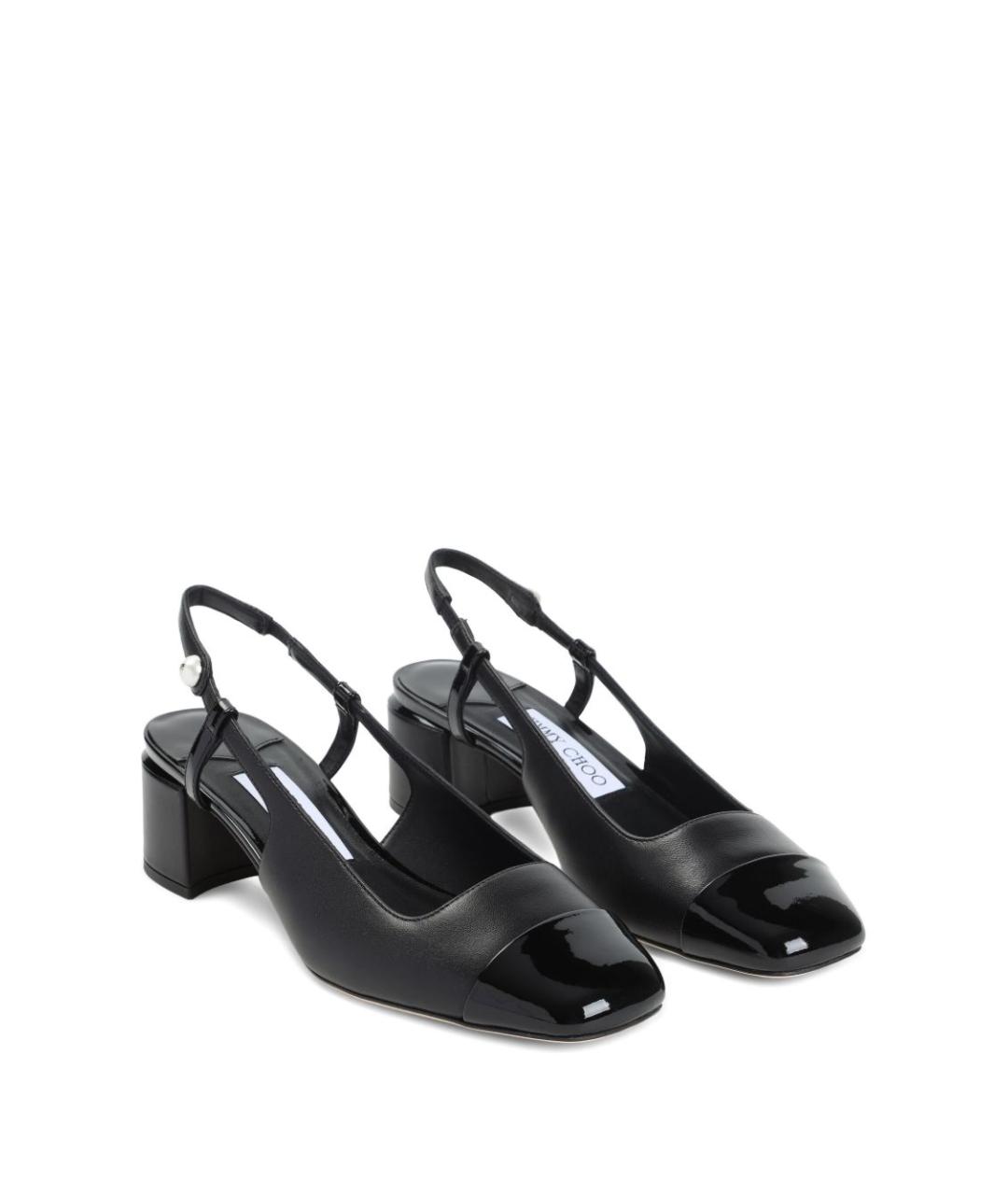 JIMMY CHOO Черные кожаные туфли, фото 3