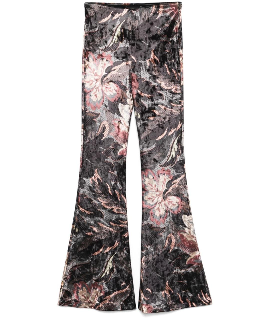 ETRO Мульти полиэстеровые прямые брюки, фото 1