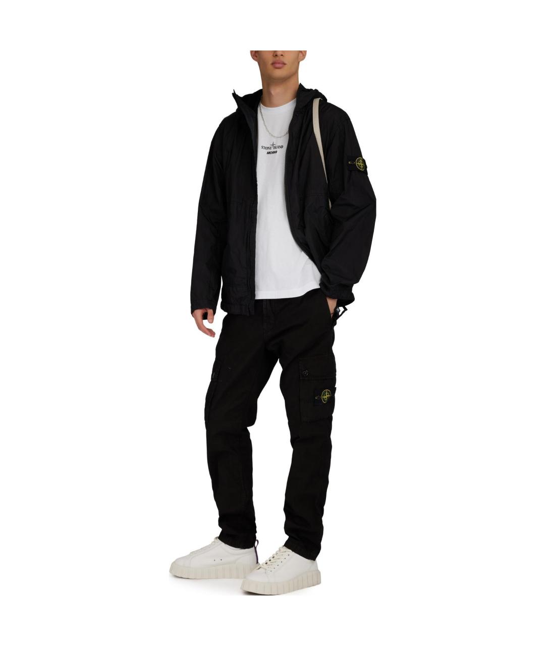 STONE ISLAND Белая хлопковая футболка, фото 4