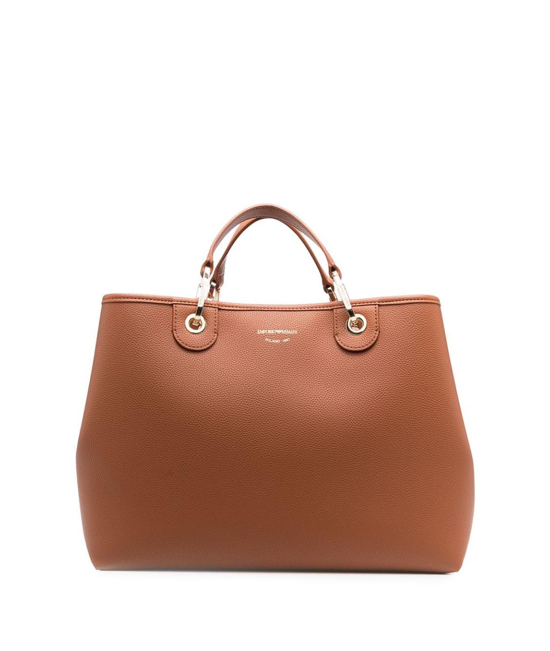 EMPORIO ARMANI Коричневая сумка тоут, фото 2