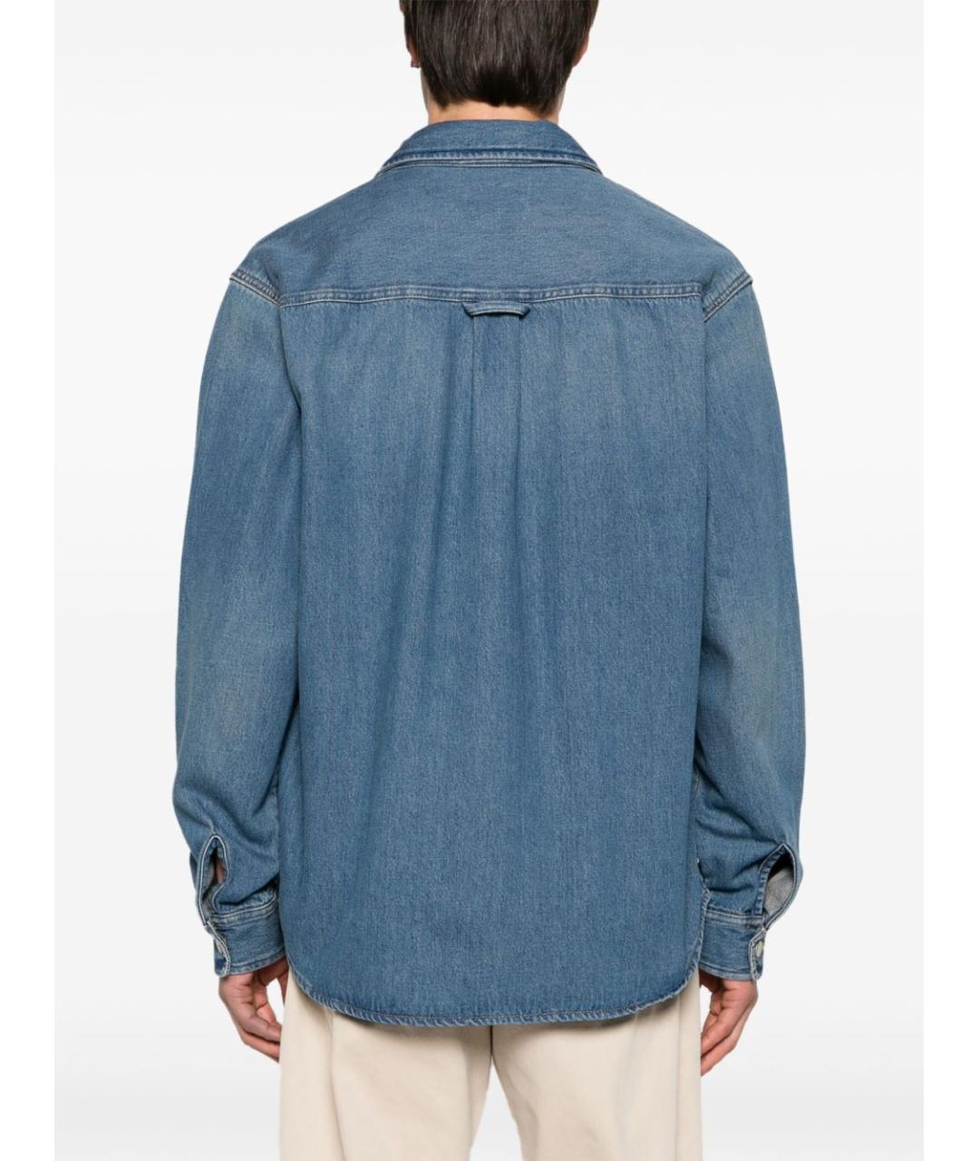 CARHARTT WIP Синяя хлопковая кэжуал рубашка, фото 2