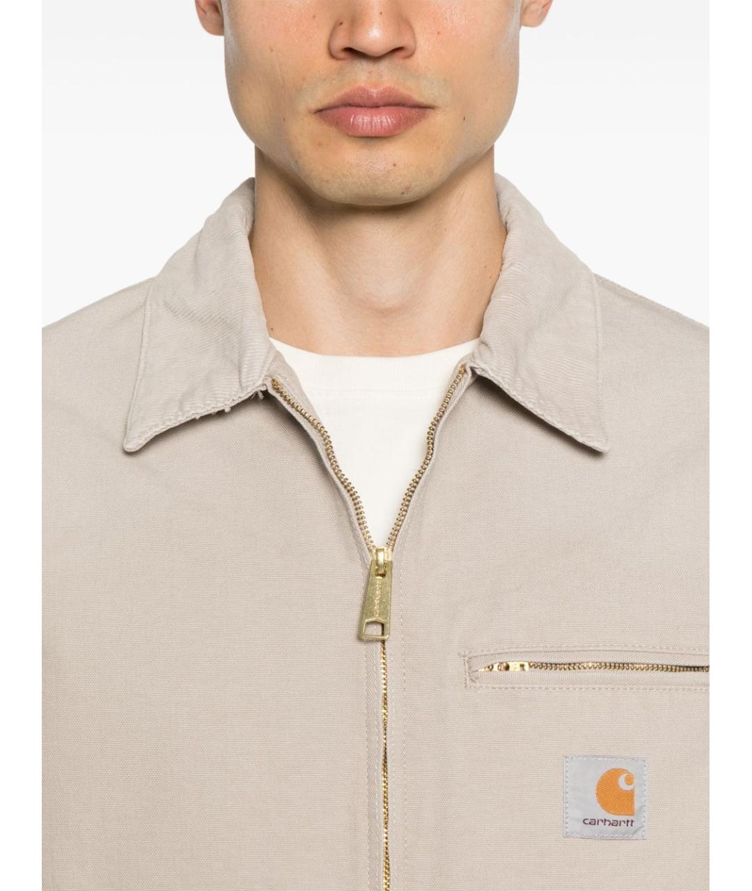 CARHARTT WIP Бежевая хлопковая куртка, фото 2