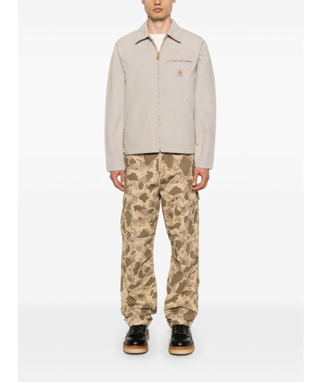 CARHARTT WIP Бежевая хлопковая куртка, фото 5