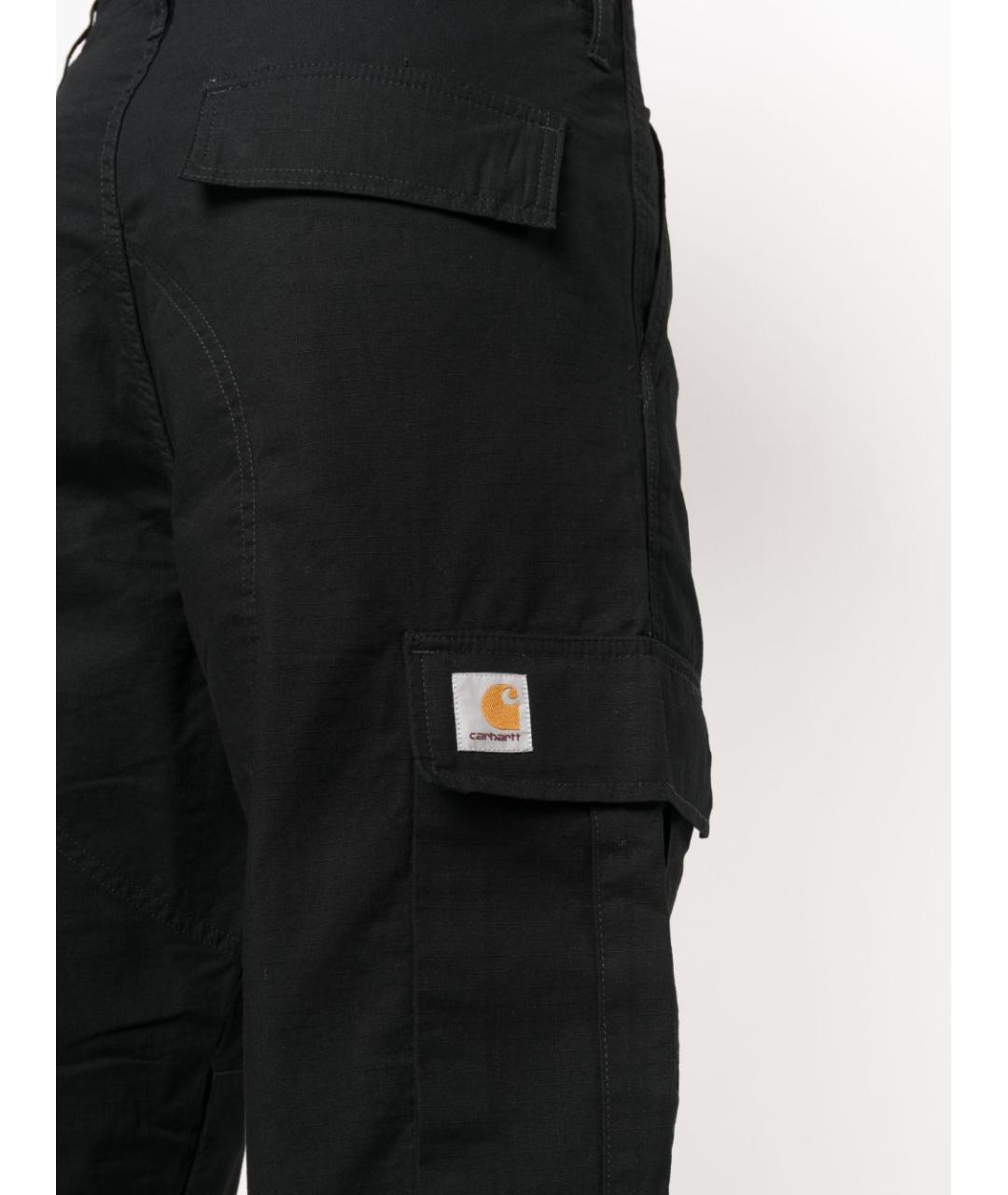 CARHARTT WIP Черные хлопковые повседневные брюки, фото 5