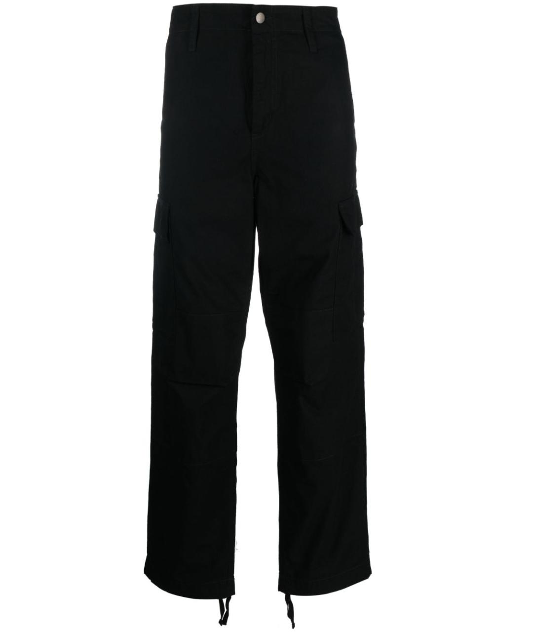 CARHARTT WIP Черные хлопковые повседневные брюки, фото 1