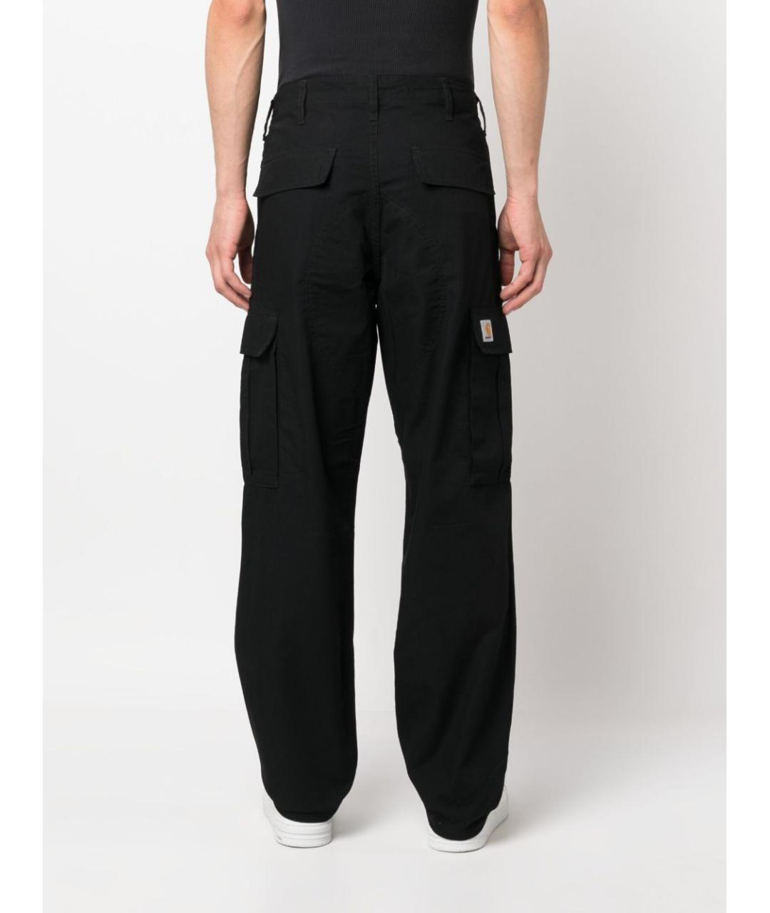 CARHARTT WIP Черные хлопковые повседневные брюки, фото 3