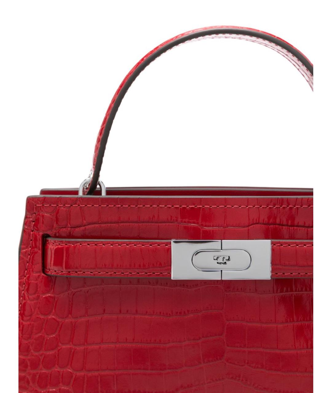 TORY BURCH Красная кожаная сумка тоут, фото 4