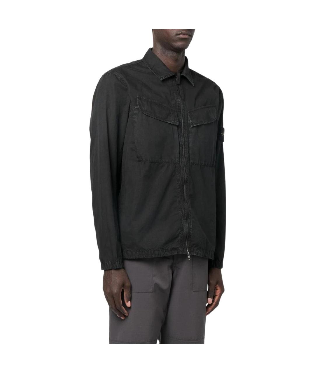 STONE ISLAND Черная куртка, фото 3