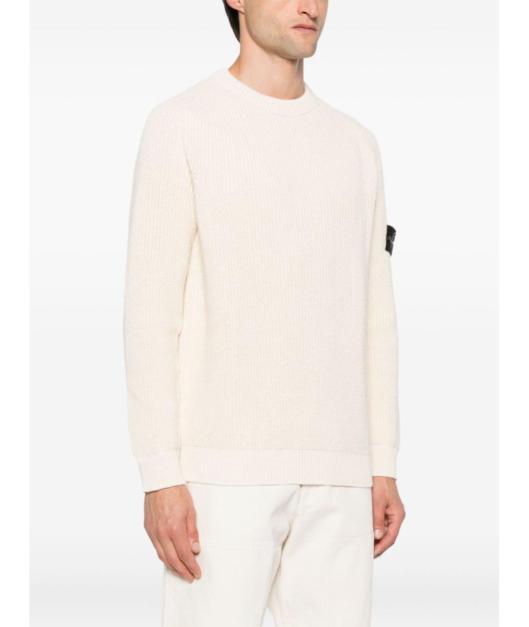 STONE ISLAND Бежевый джемпер / свитер, фото 4