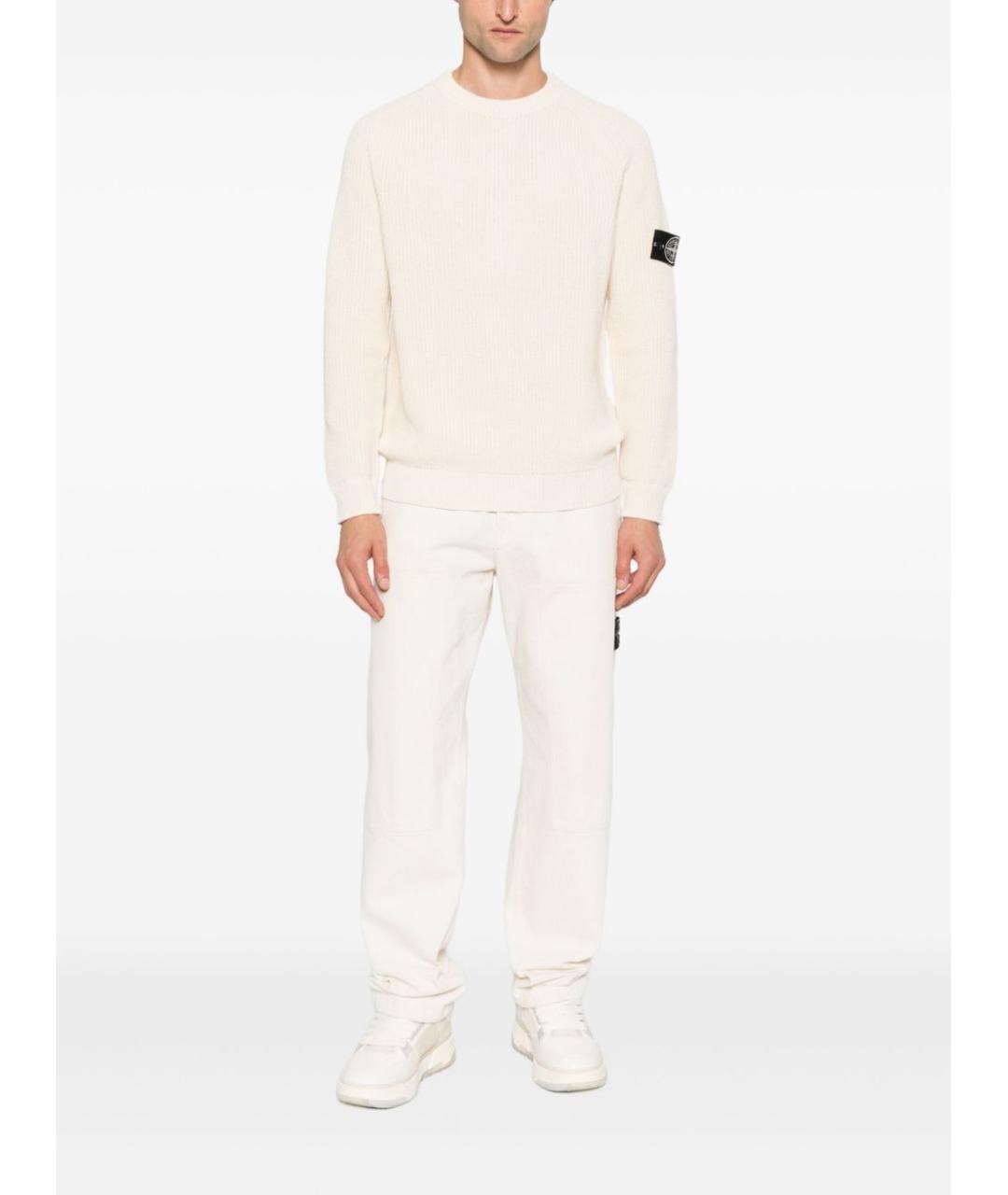 STONE ISLAND Бежевый джемпер / свитер, фото 5