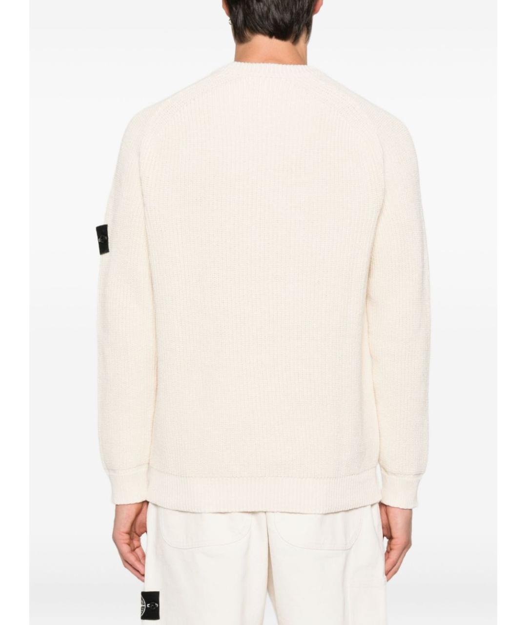 STONE ISLAND Бежевый джемпер / свитер, фото 3