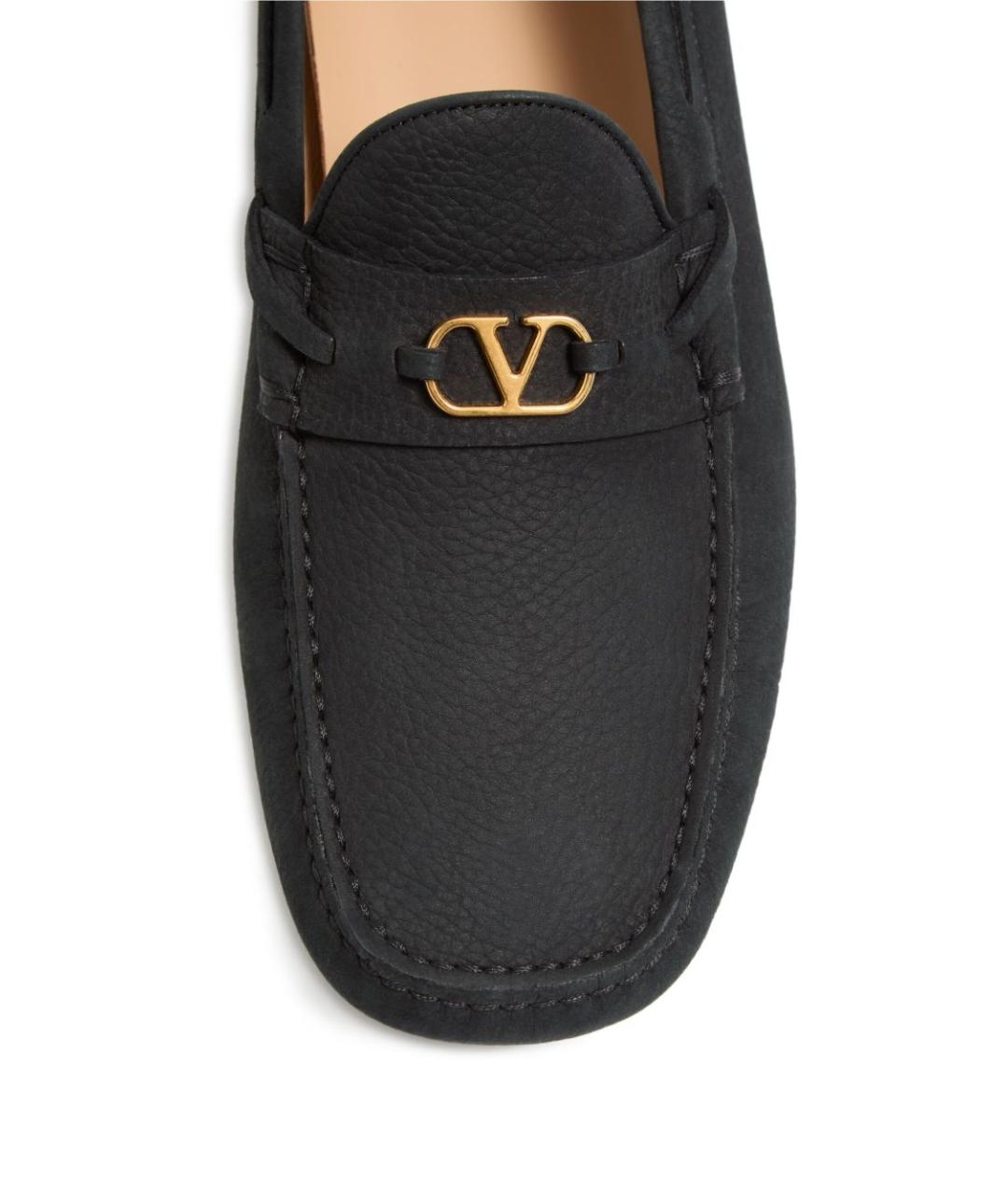 VALENTINO Черные кожаные лоферы, фото 7