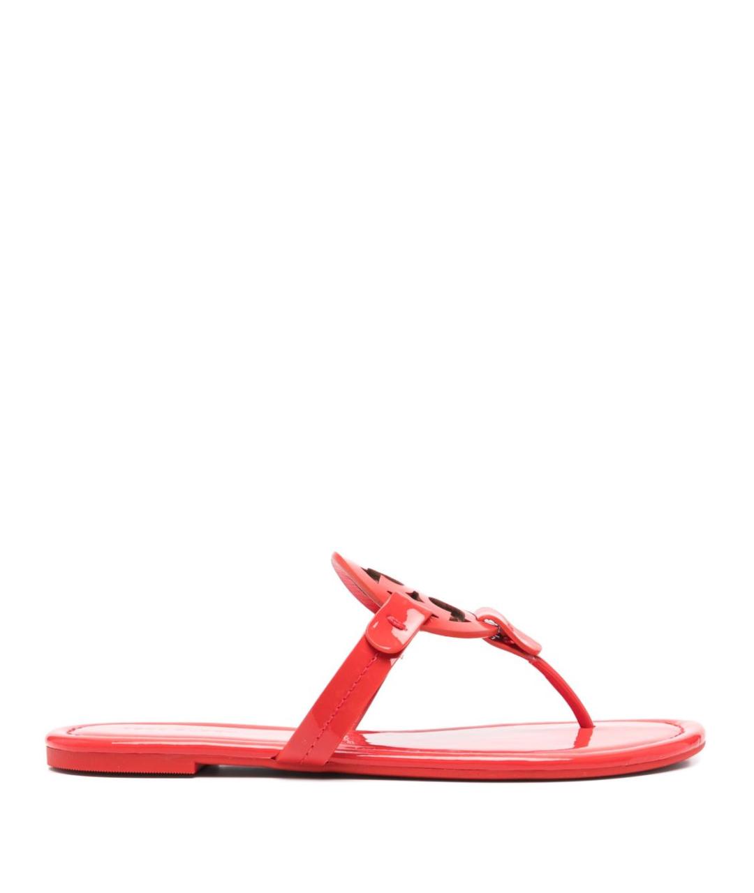 TORY BURCH Красные босоножки из лакированной кожи, фото 1