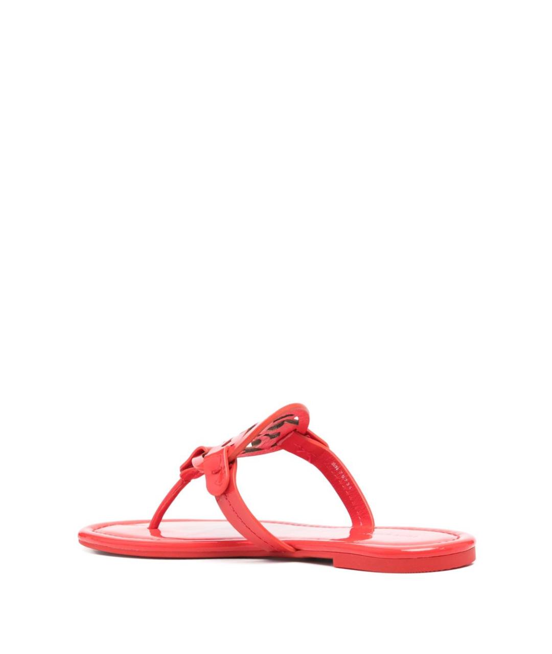 TORY BURCH Красные босоножки из лакированной кожи, фото 4