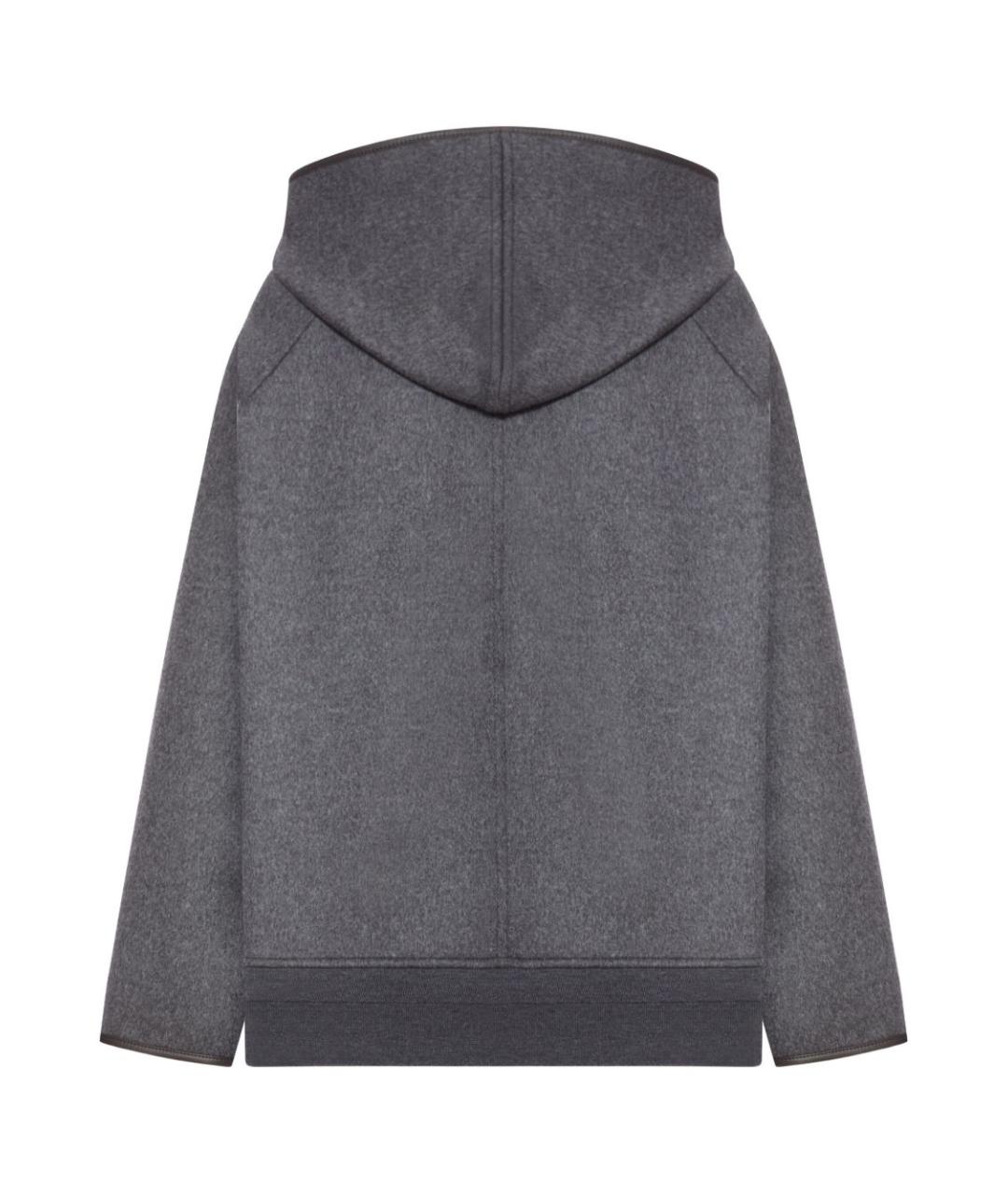BOTTEGA VENETA Серая шерстяная куртка, фото 2