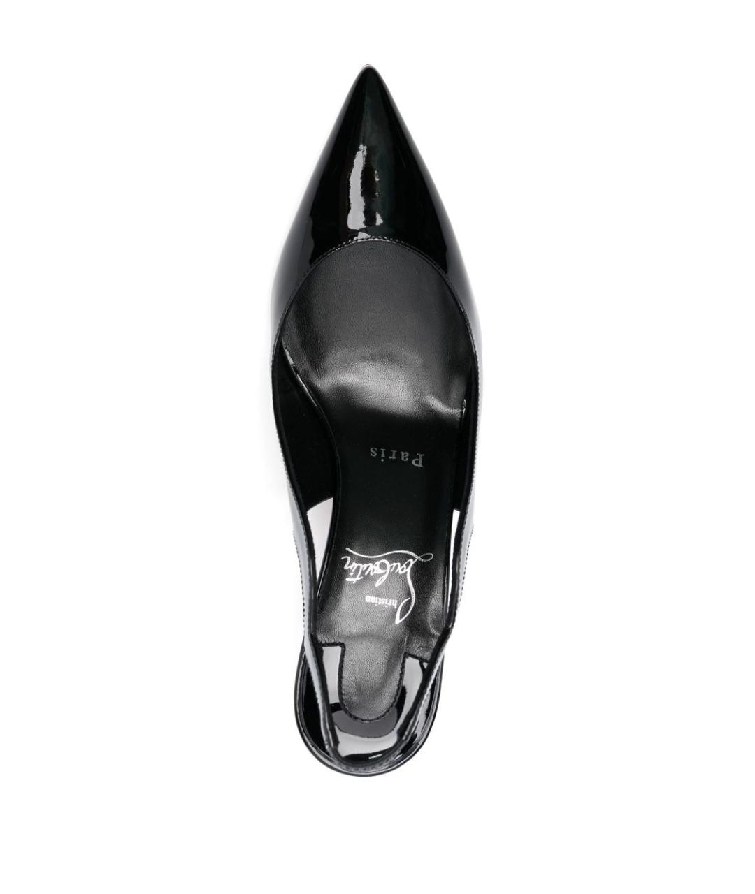 CHRISTIAN LOUBOUTIN Черные туфли из лакированной кожи, фото 4