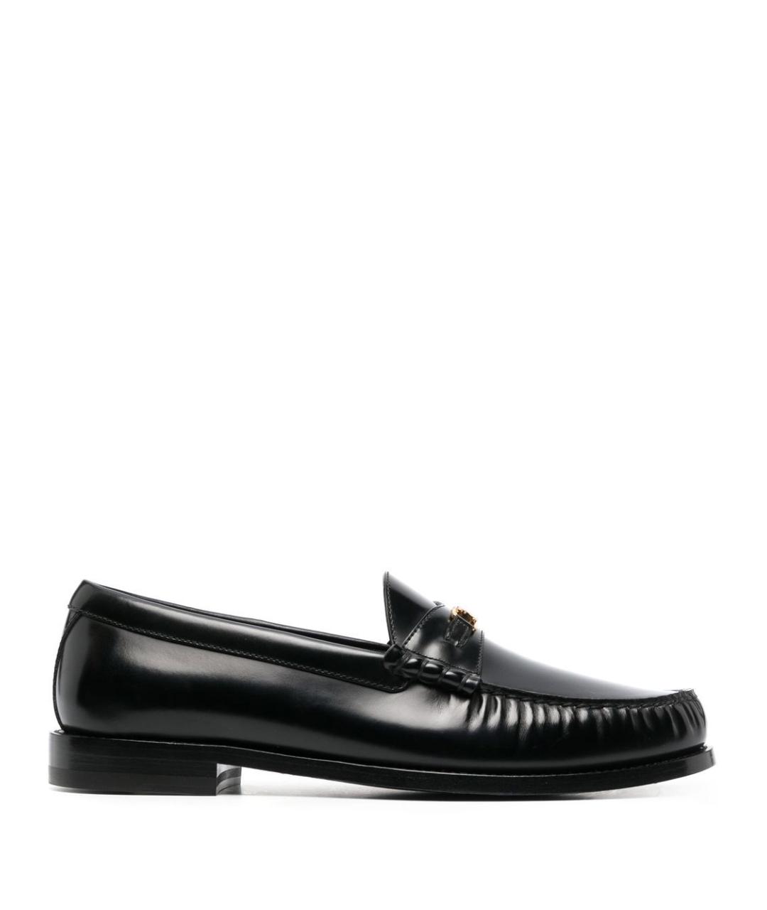 CELINE Черные кожаные лоферы, фото 1