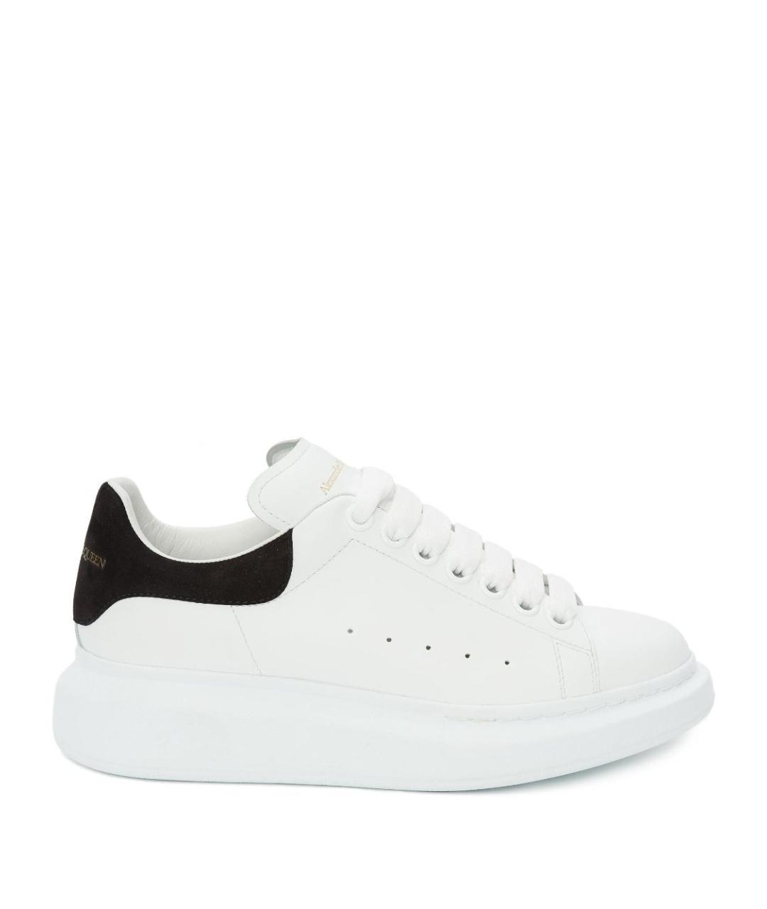 ALEXANDER MCQUEEN Белые кожаные кроссовки, фото 1
