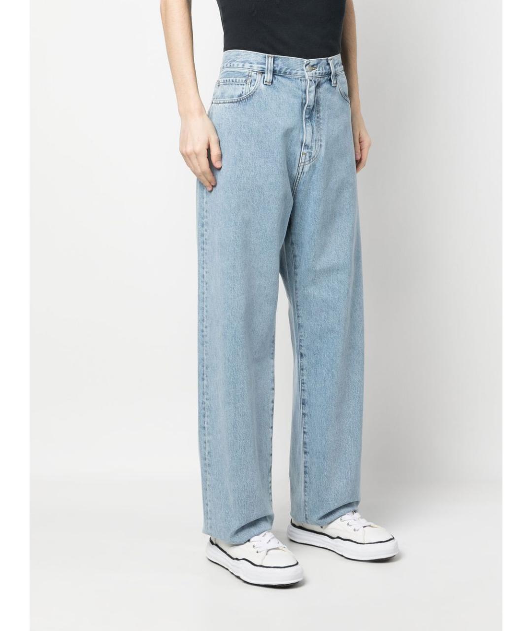 CARHARTT WIP Голубые прямые джинсы, фото 4