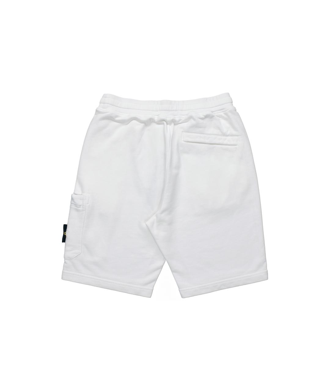 STONE ISLAND Белые шорты, фото 2