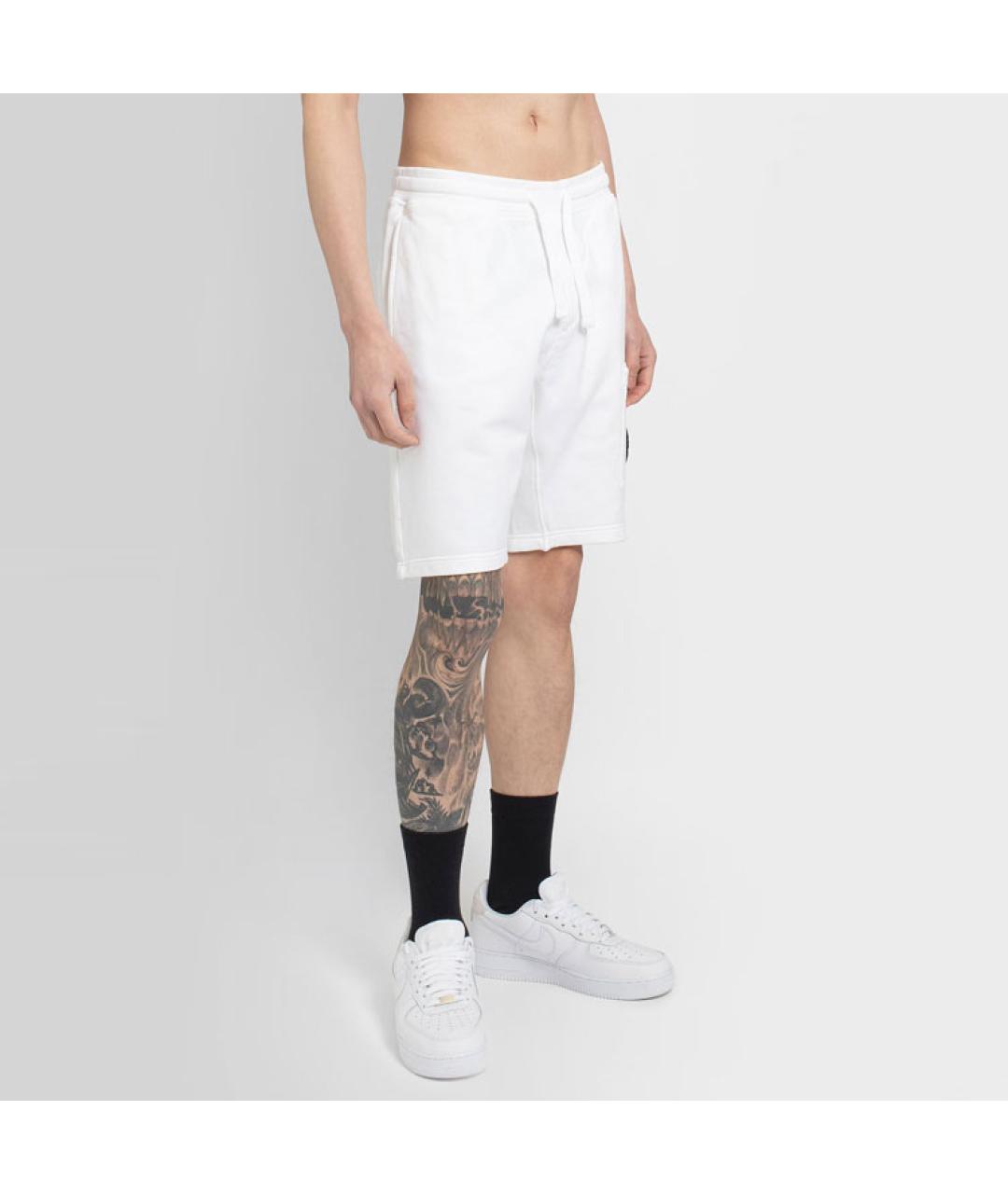 STONE ISLAND Белые шорты, фото 5