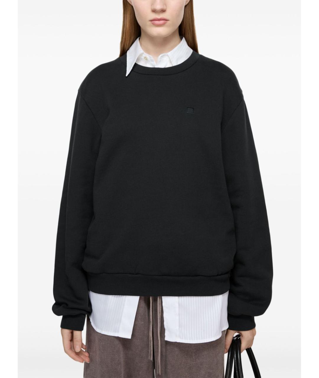 ACNE STUDIOS Черный хлопковый джемпер / свитер, фото 6