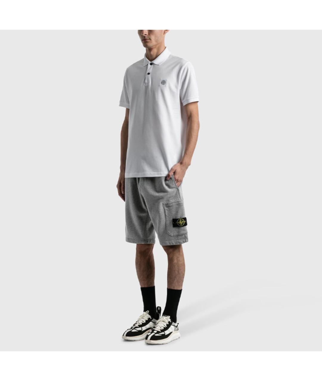 STONE ISLAND Серые шорты, фото 6