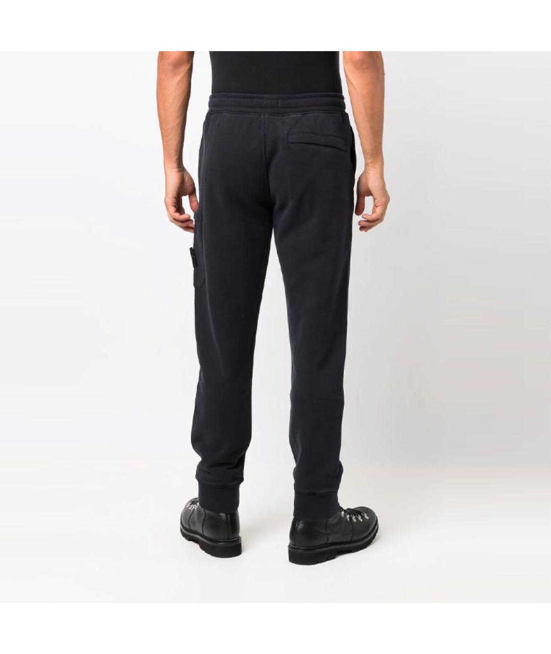 STONE ISLAND Синие повседневные брюки, фото 4