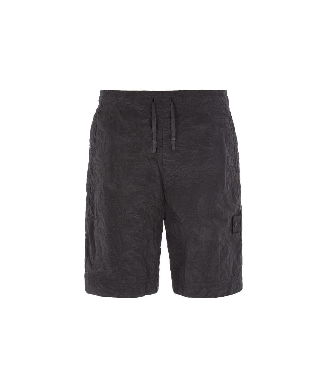 STONE ISLAND Черные шорты, фото 1