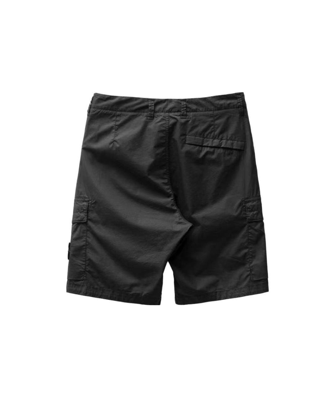 STONE ISLAND Черные шорты, фото 2