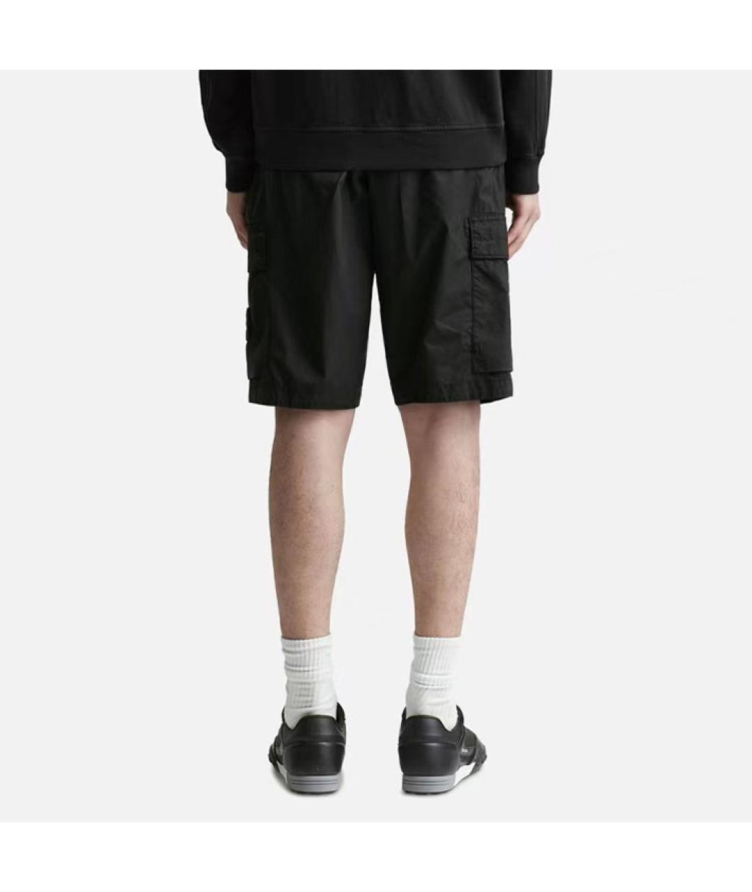 STONE ISLAND Черные шорты, фото 4