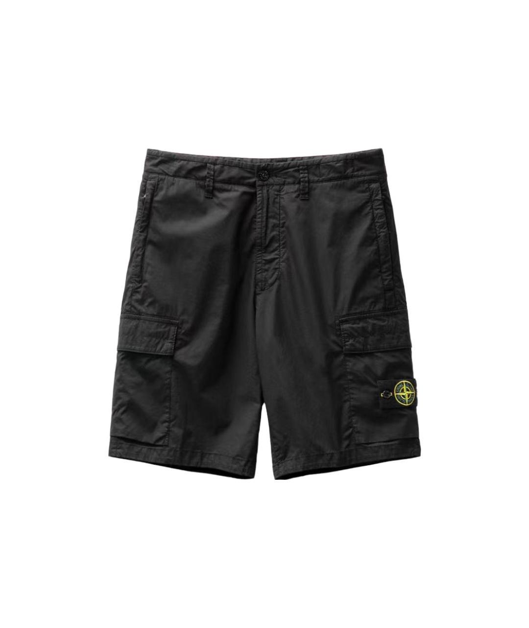 STONE ISLAND Черные шорты, фото 1