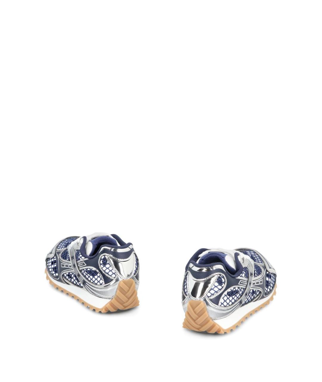 BOTTEGA VENETA Синие синтетические кроссовки, фото 2