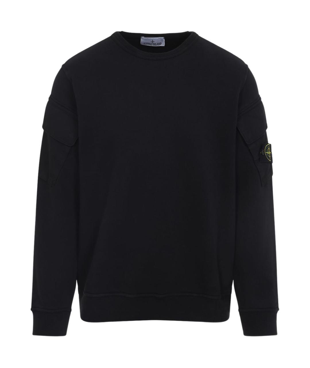 STONE ISLAND Черный джемпер / свитер, фото 1