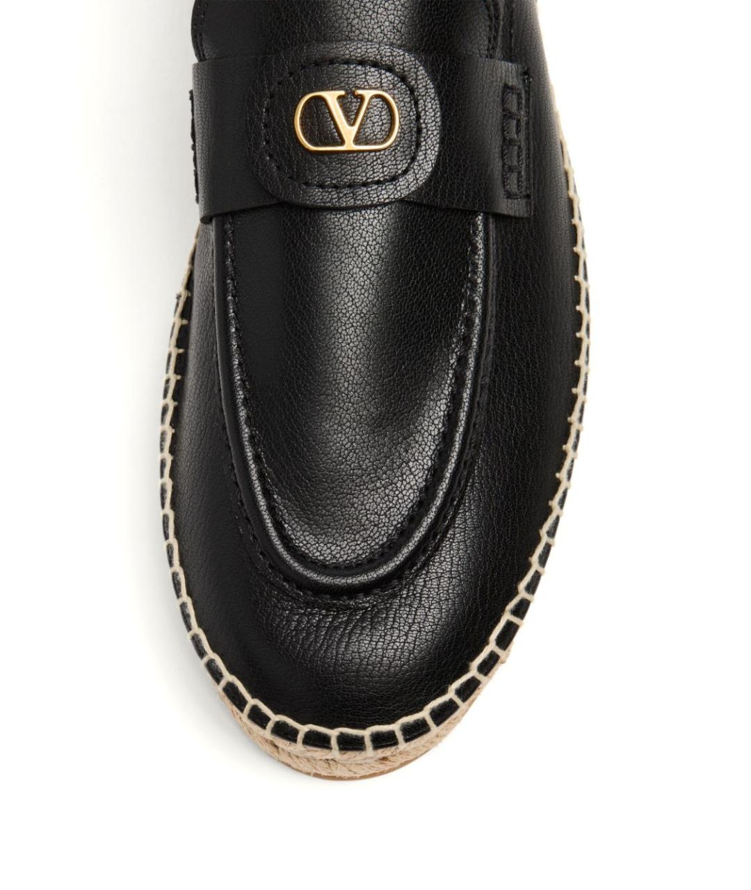VALENTINO Черные кожаные лоферы, фото 5