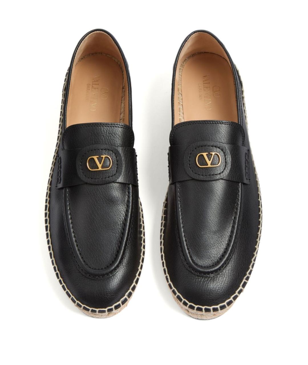 VALENTINO Черные кожаные лоферы, фото 6