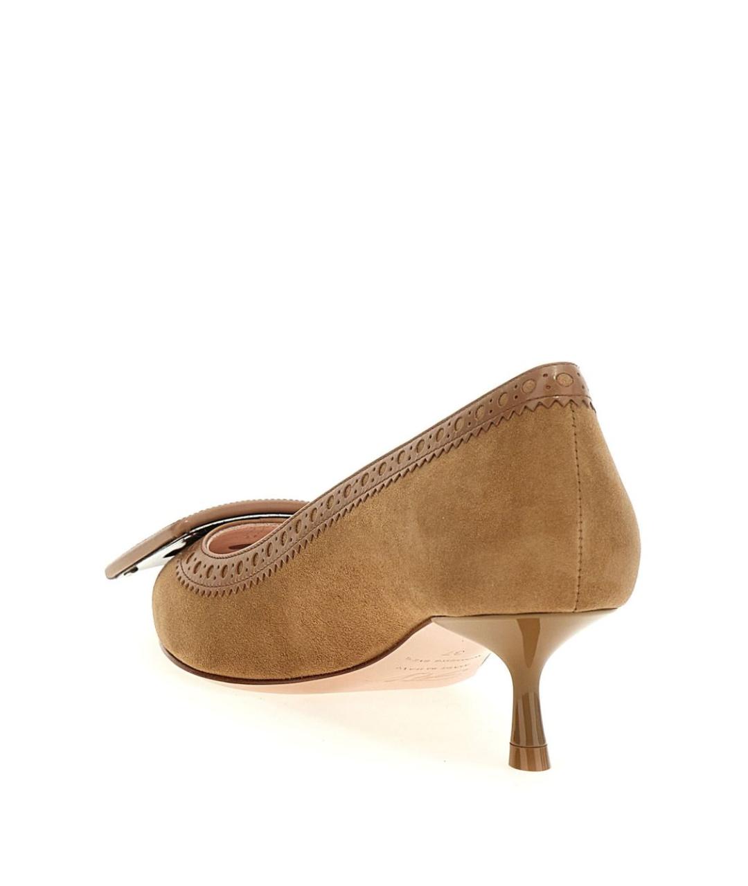 ROGER VIVIER Бежевые замшевые туфли, фото 2