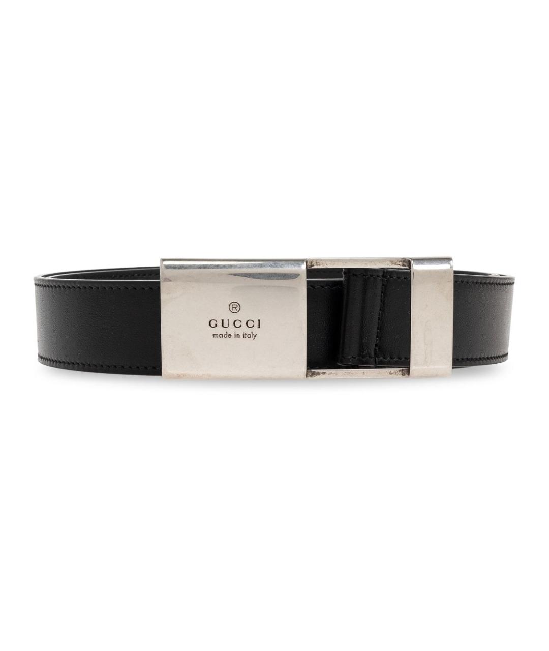 GUCCI Черный ремень, фото 1