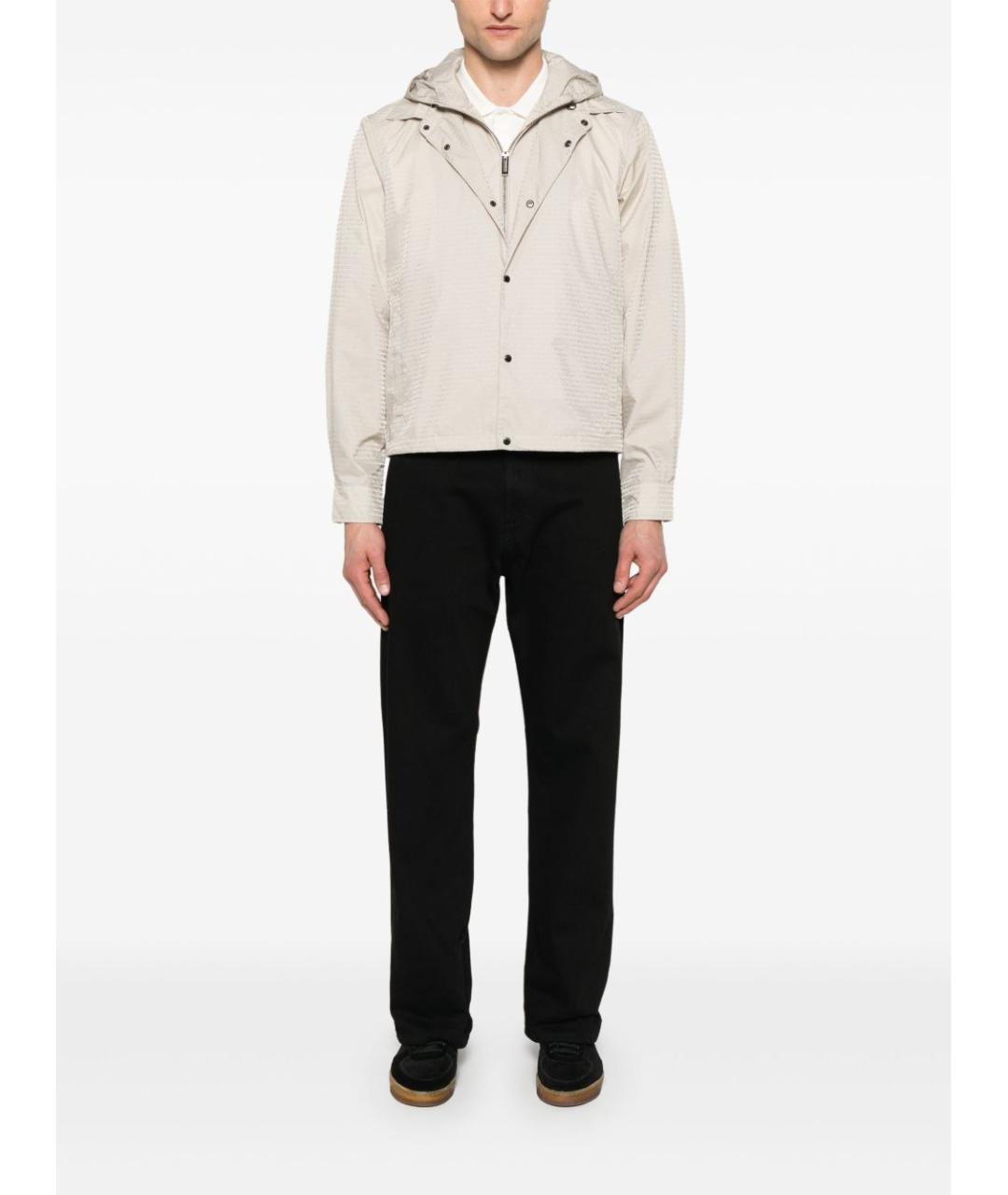 EMPORIO ARMANI Бежевая полиамидовая куртка, фото 2