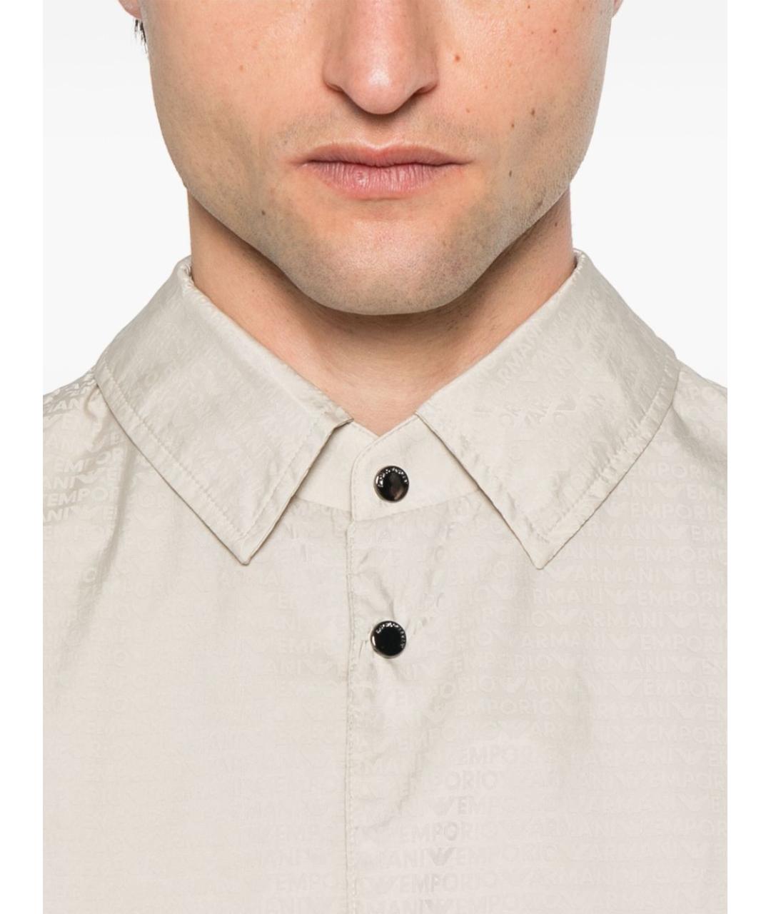 EMPORIO ARMANI Бежевая полиамидовая куртка, фото 6