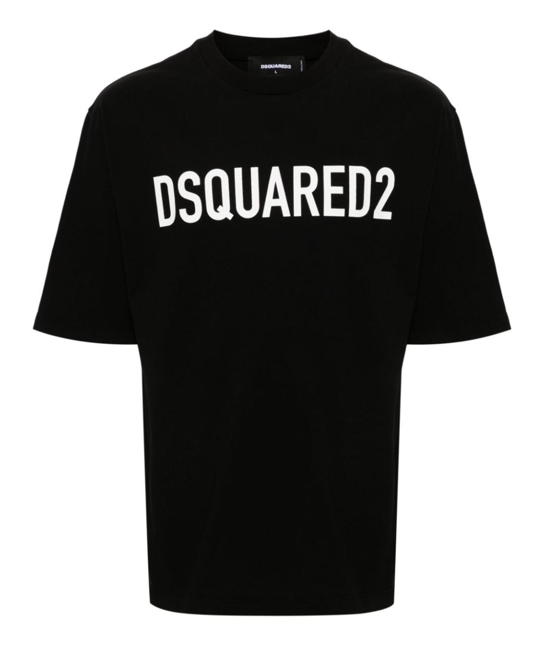 DSQUARED2 Черная хлопковая футболка, фото 1
