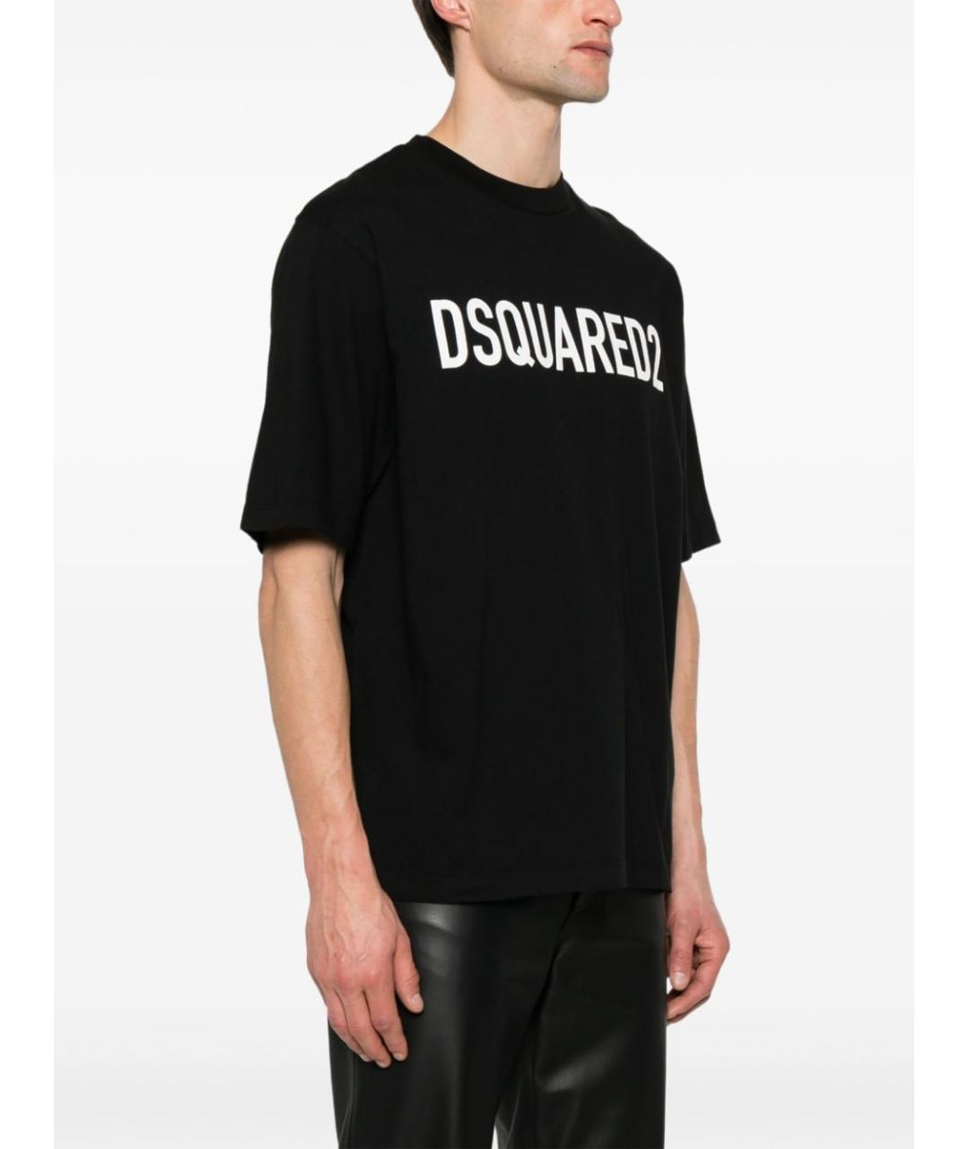 DSQUARED2 Черная хлопковая футболка, фото 5