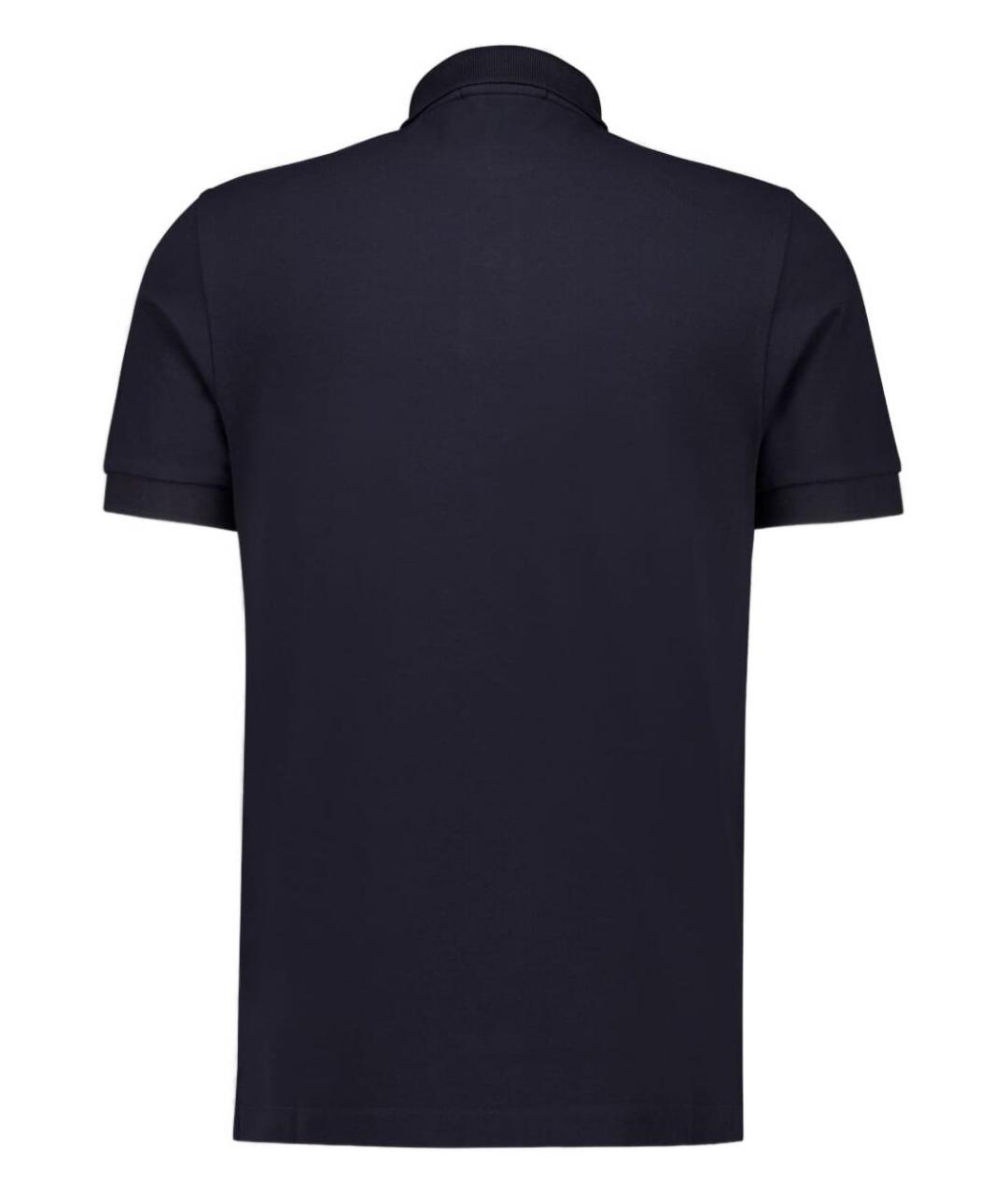 STONE ISLAND Темно-синяя хлопковая футболка, фото 2