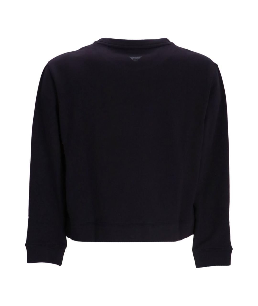 EMPORIO ARMANI Темно-синий хлопковый джемпер / свитер, фото 2